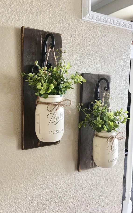 mason jar wall plaque DIY project